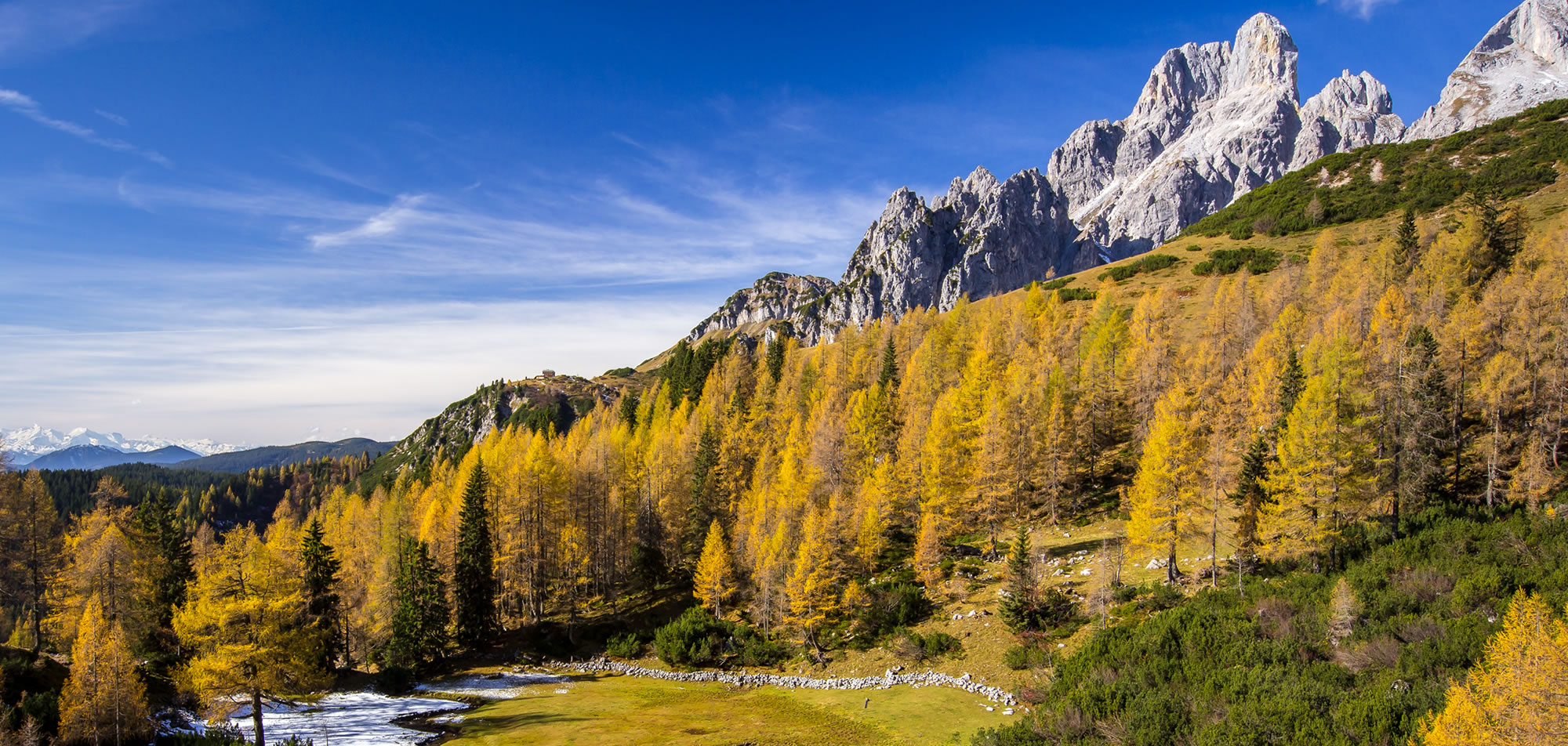 Landschaftsbild vom Goldenen Herbst in Filzmoos © Tourismusinformation Filzmoos